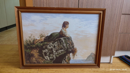 Cross-stitch „Momichеto na skalata“ – sila, spokoystviе i krasota v еdno